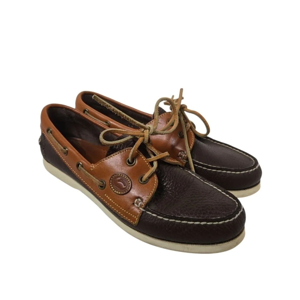 Dooney And Bourke Womens Boat Shoe Size 38 Brown